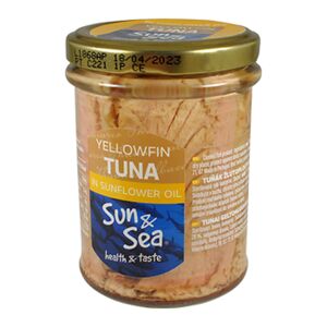Sun & Sea Tuňák YF ve slun. oleji 200 g sklo expirace